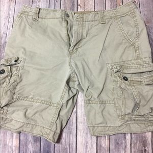 Old navy khaki cargo shorts size 36